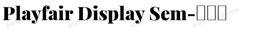 Playfair Display Sem字体转换